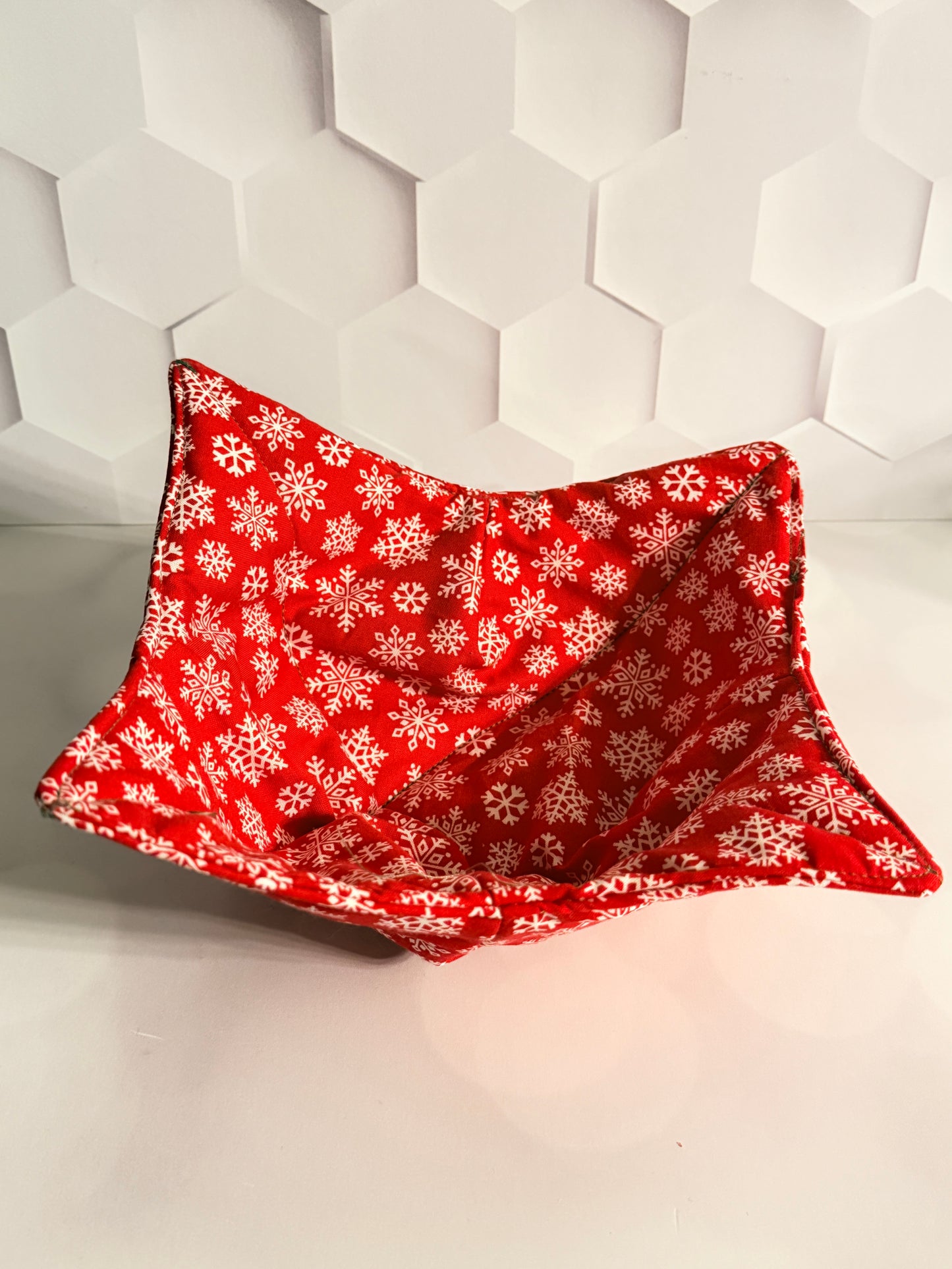 Red Snowflake Bowl Cozy