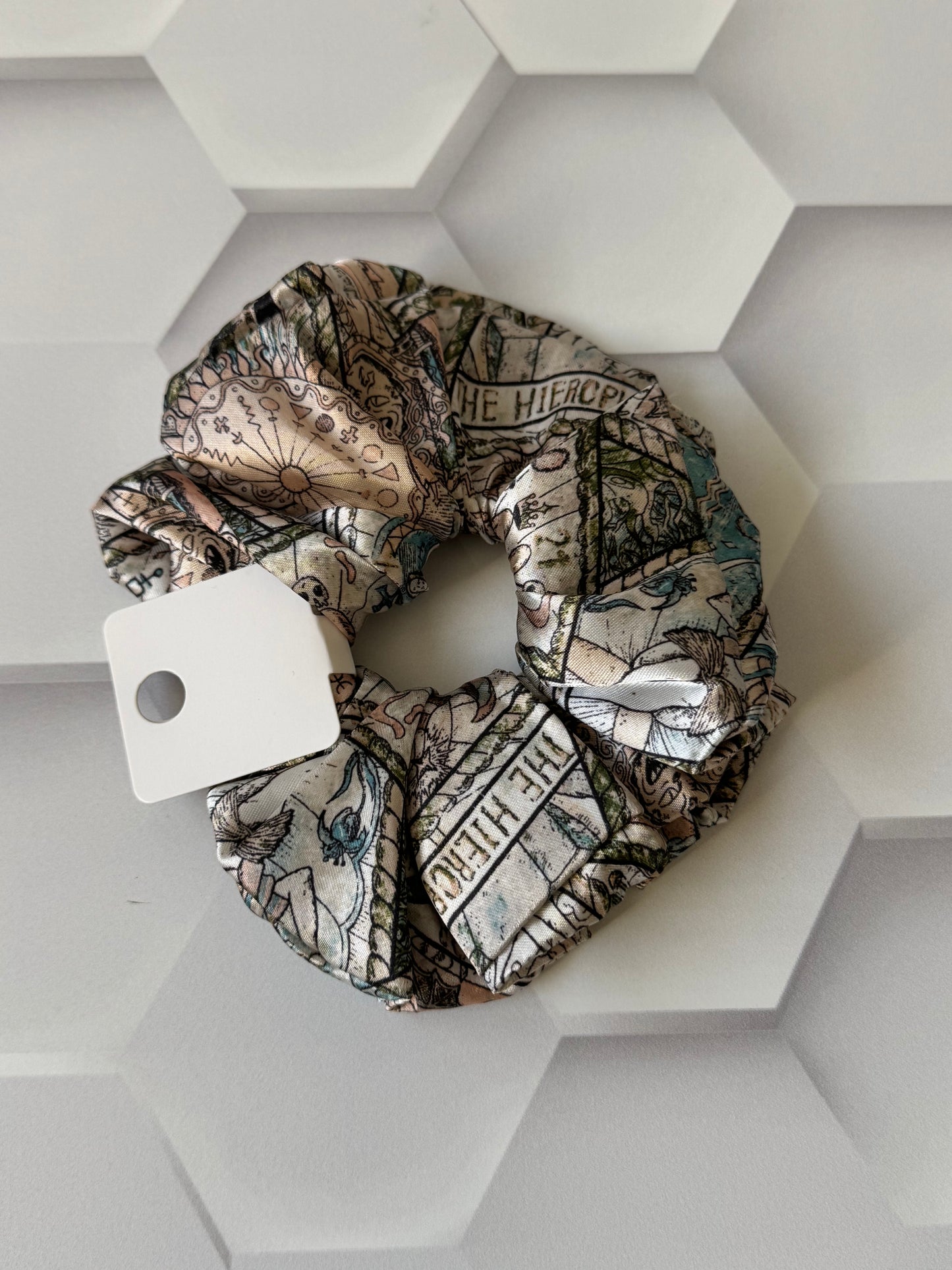 BROWN SILk SCRUNCHIE