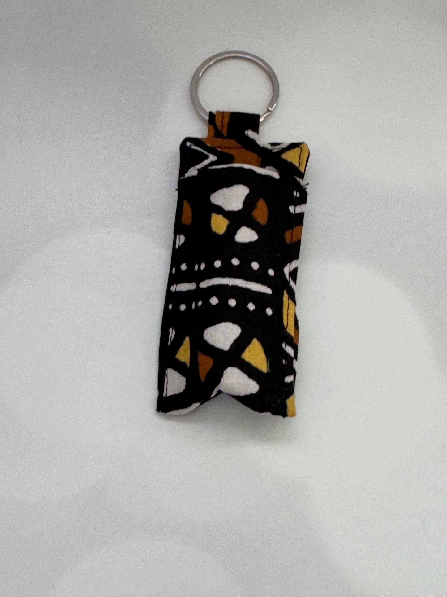 GEO METRIC PRINT LIP BALM HOLDER/CHAPSTICK HOLDER