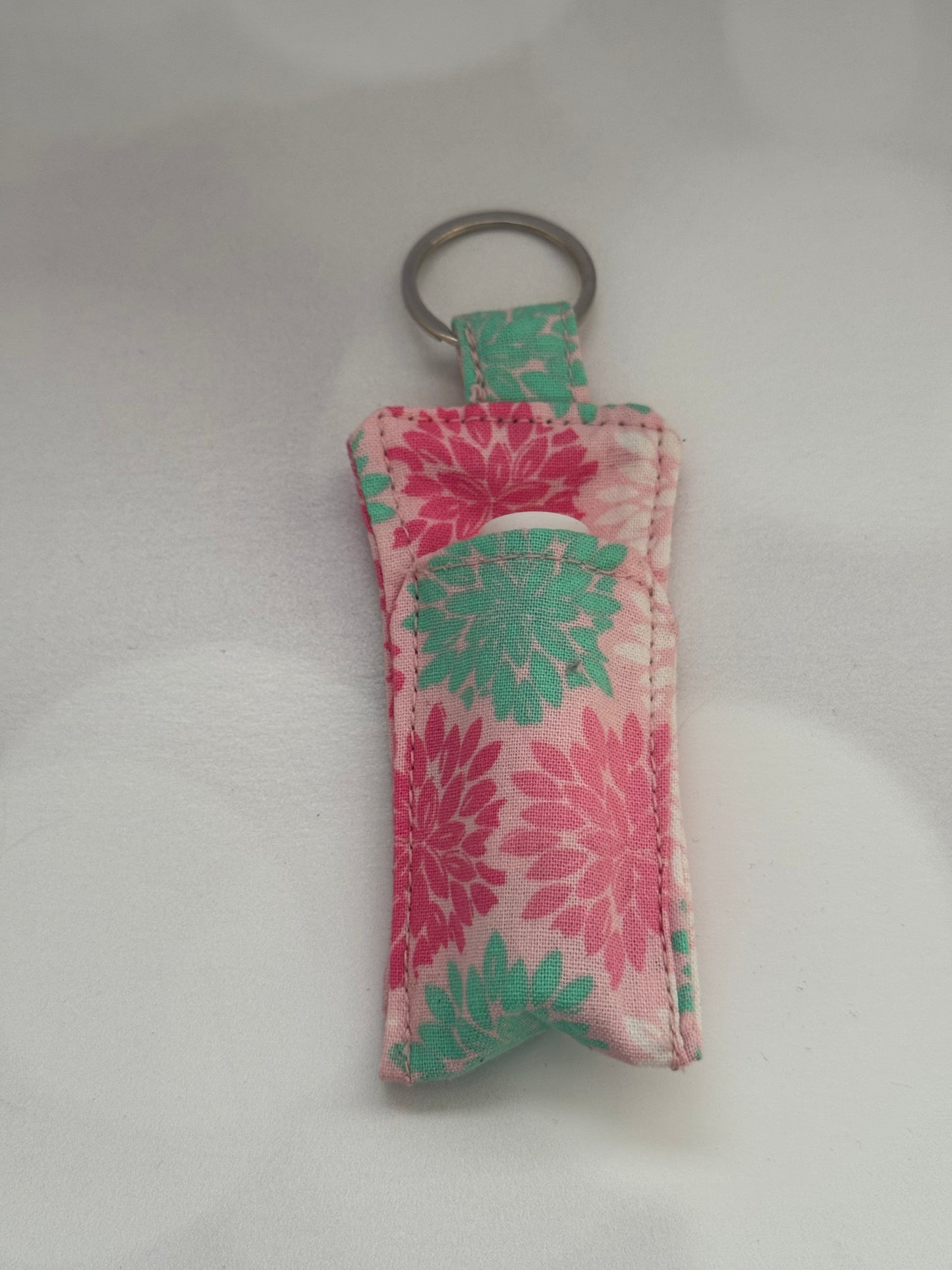 ROSE PRINT LIP BALM HOLDER/CHAPSTICK HOLDER