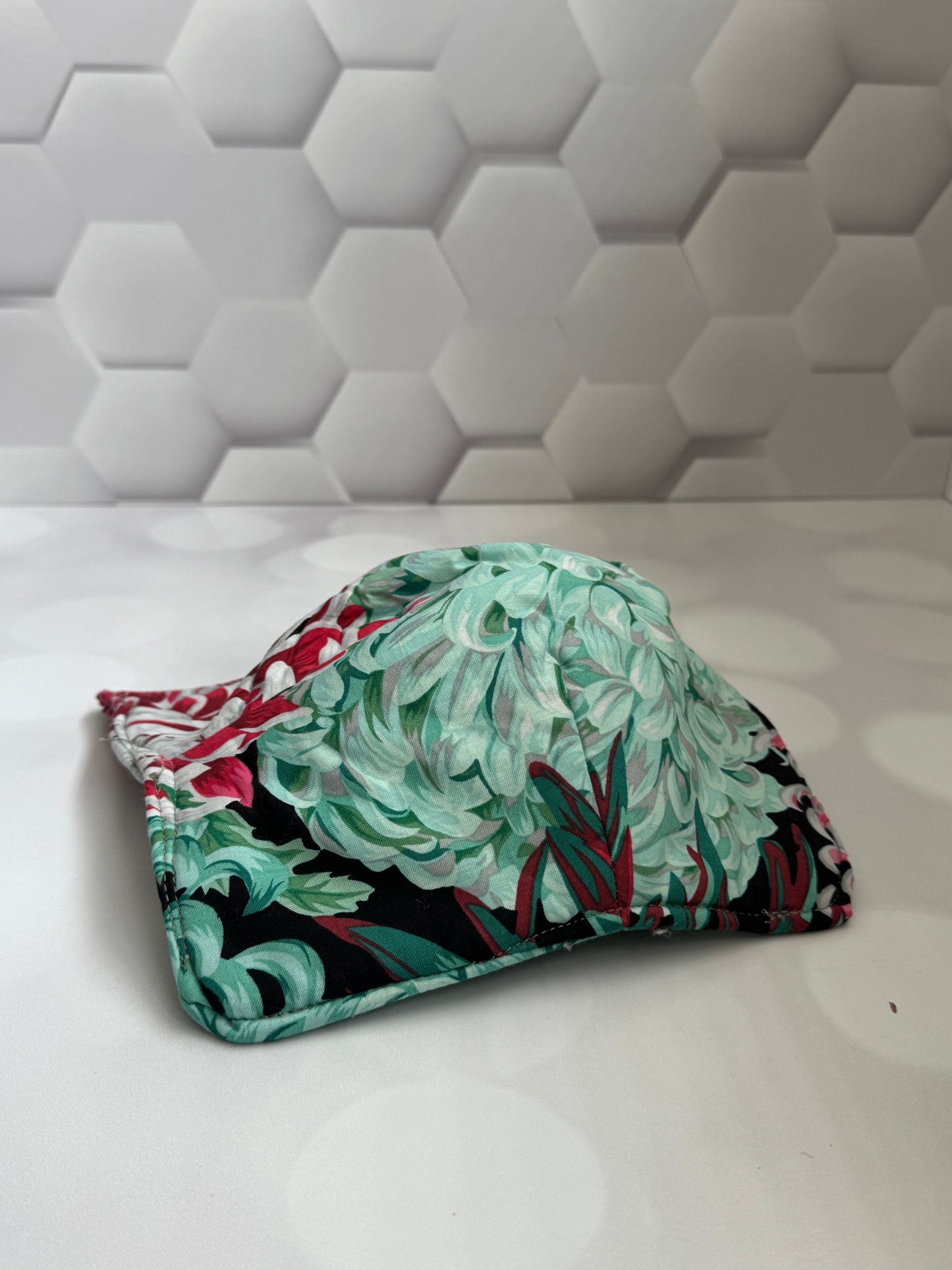 LIGHT GREEN FLORAL BOWL COZY
