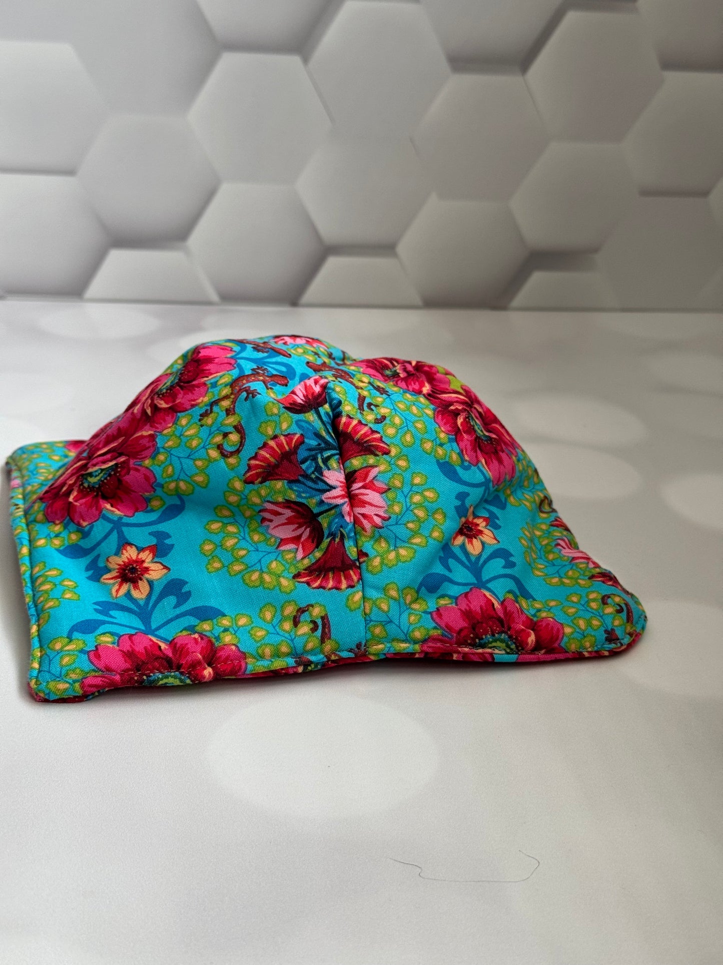 RED FLORAL BOW COZY