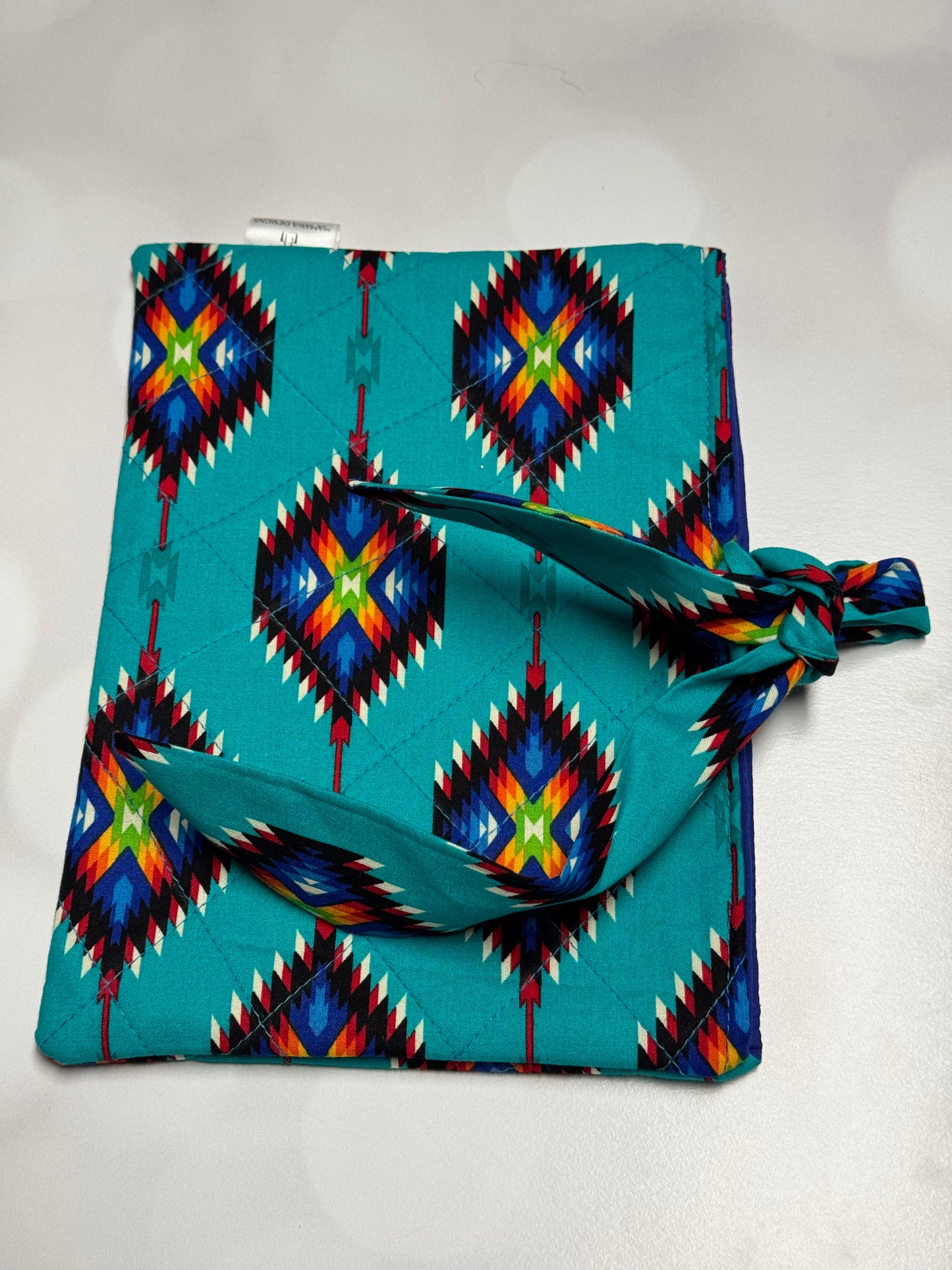 TEAL BOW BOOK SLEEVE