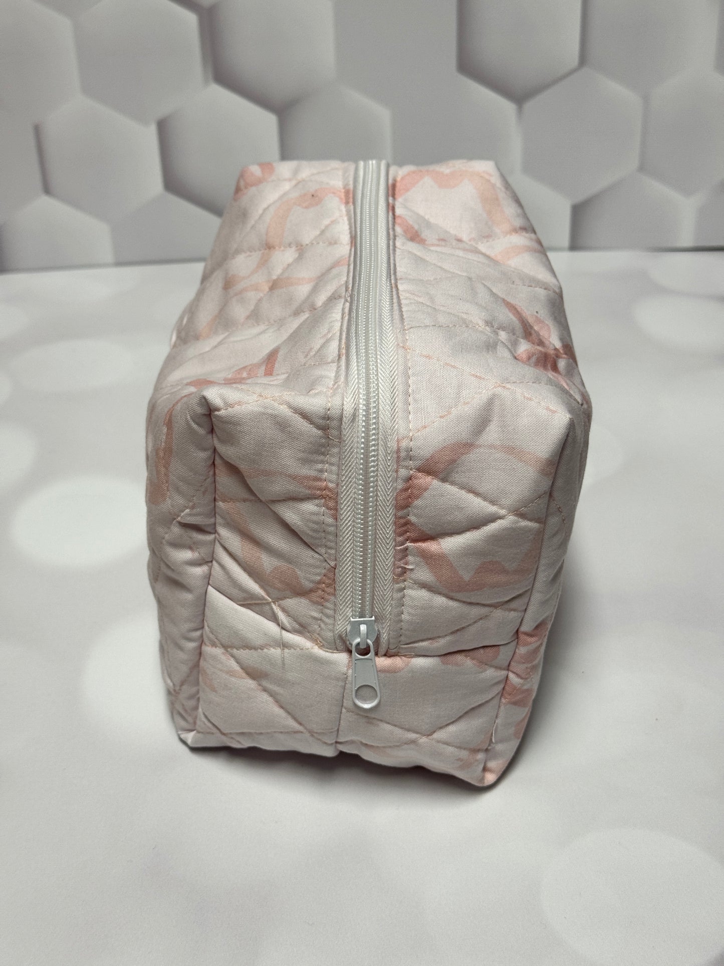 PINK BOW MAKEUP BAG