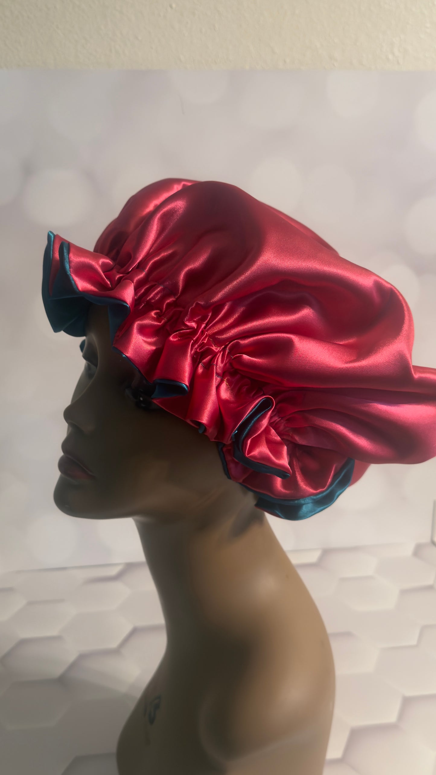 Teal / Hot Pink Bonnet