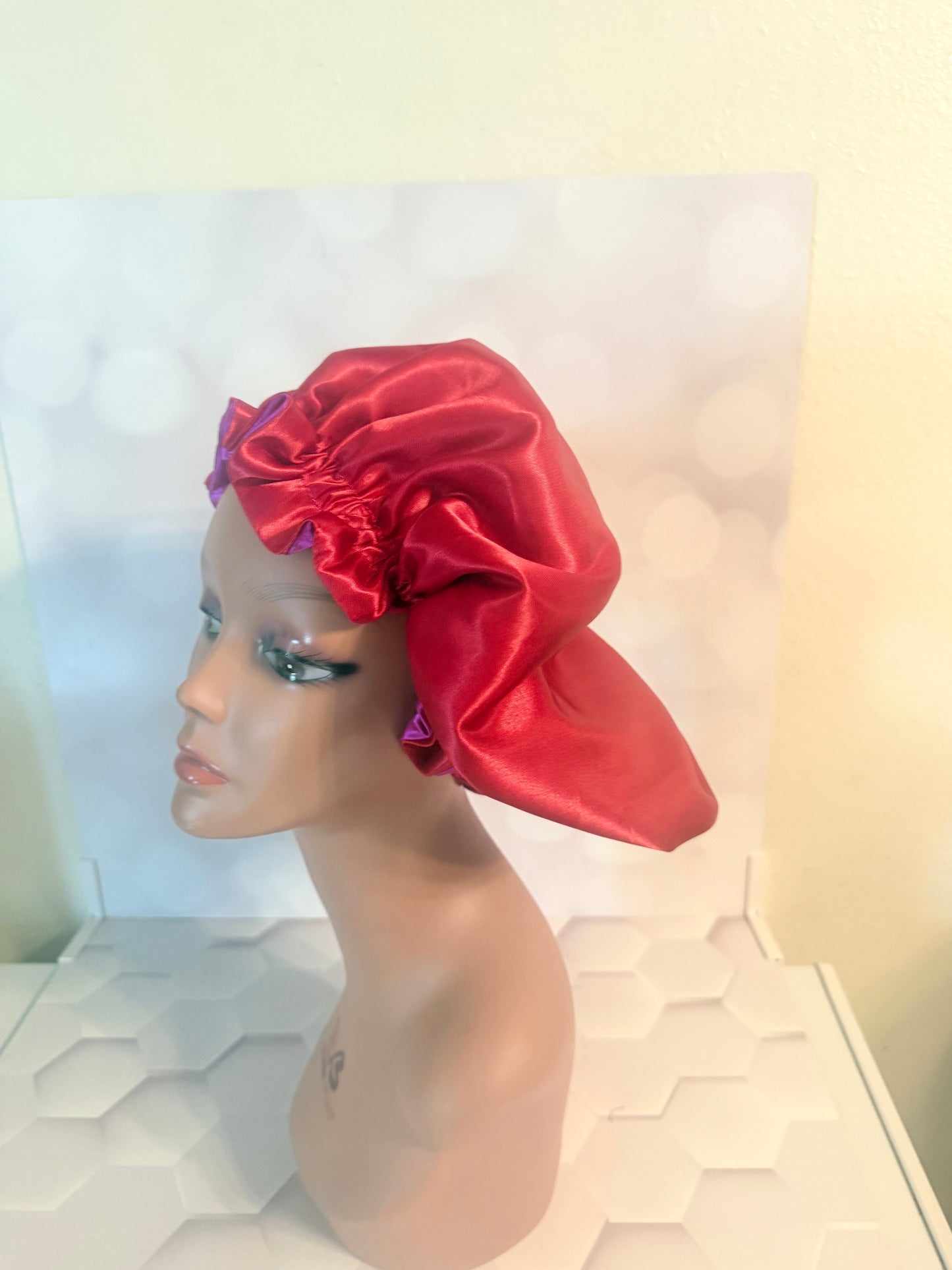 Satin Bonnet - Magenta Pink