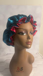 Teal / Hot Pink Bonnet