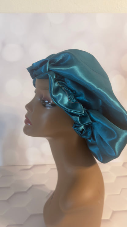 All Bright  Teal Bonnet