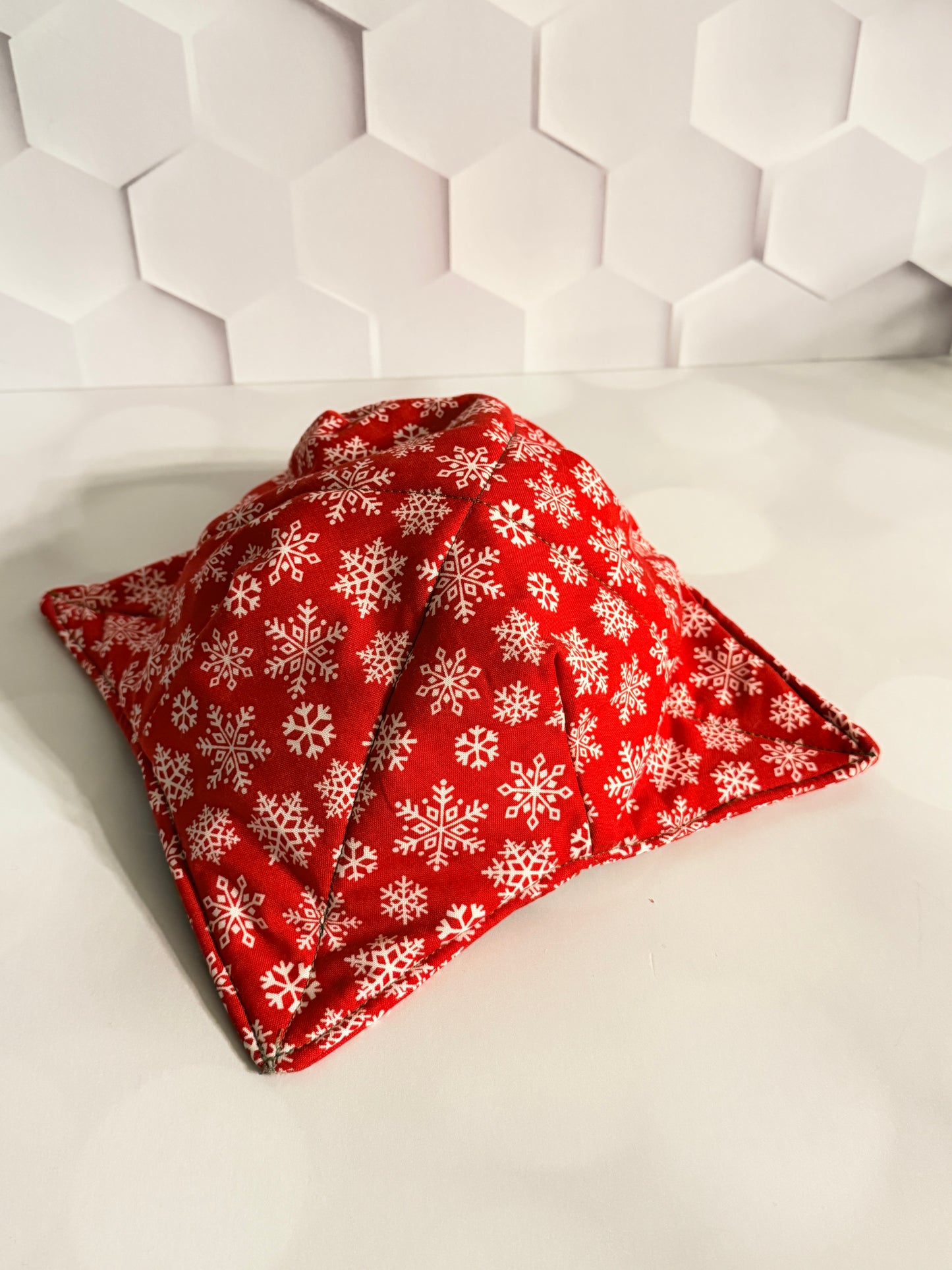 Red Snowflake Bowl Cozy