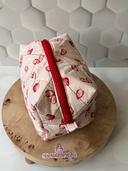 strawberry makeup Bag