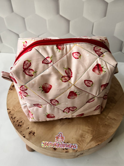 strawberry makeup Bag