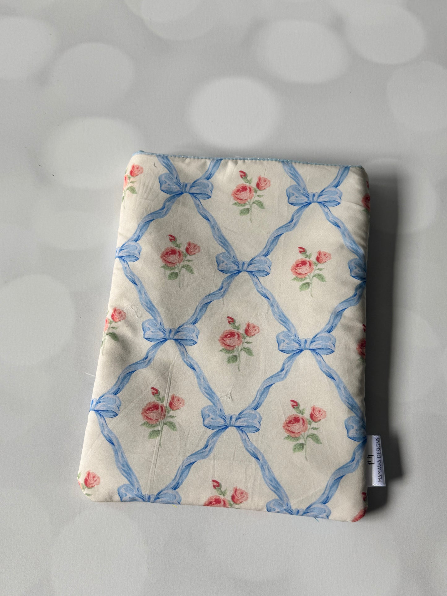 Blue Bow Kindle Book Sleeve