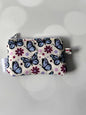 Butterfly coin wallet with colorful butterfly and flower pattern, perfect for storing coins and small items.