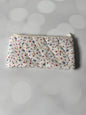 White  Floral Pencil Case