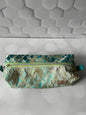 Golden teal hair tool bag