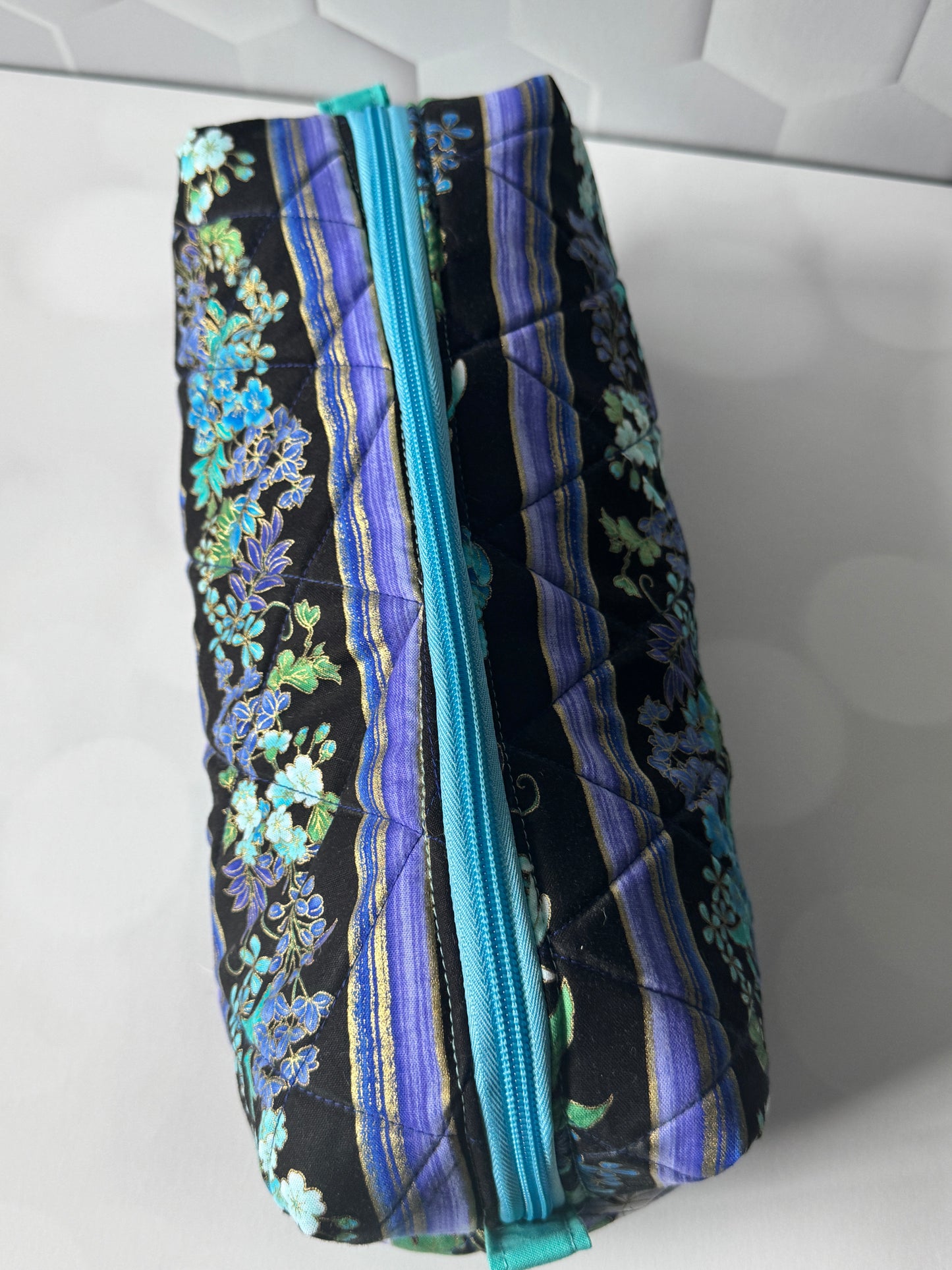 Teal Rose Hair Tool Bag