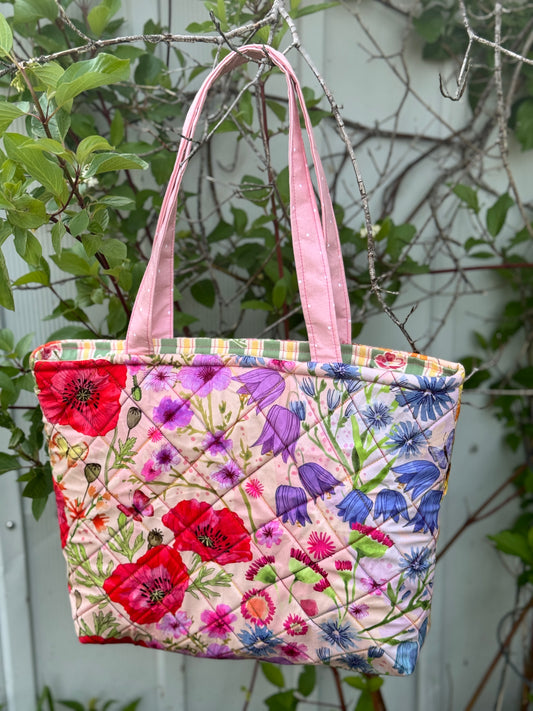 Bloosm Quilted Tote Bag