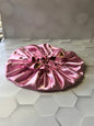 Pink / Gold Satin Bonnet