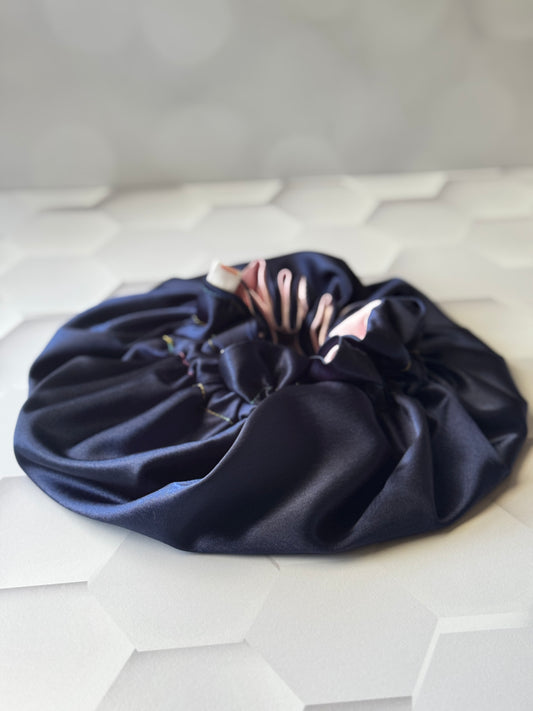 MidNight Blue/ LightPink Bonnets-Kids